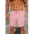 thumbnail image 6 of Pinspark Mens Lounge Sweat Shorts, 7" Casual Elastic Waist Gym Workout Shorts with Drawstring, 6 of 7