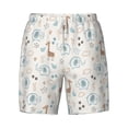 thumbnail image 4 of Lsque Mens Swim Trunks Elephants And Giraffes Pattern - Bathing Suit Compression Liner - Beach Swim Shorts Swimwear - (S-3XL) - Stretch Quick Dry -XX-Large, 4 of 9