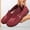 Wine, variant on Purcolt Womens Floral Embroidery Mesh Loafers Comfort Casual Round Toe Slip On Boat Shoes Lightweight Soft Sole Flats Shoes for Walking Travel Vacation