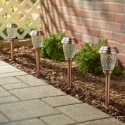 Smart Solar Charleston 6 pack Solar Pathway Lights Copper