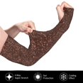 thumbnail image 3 of Daiia Dark Brown Glitter UV Sun Protection Arm Sleeves - Cooling Compression Arm Sleeve - Sports & UV Arm Sleeves for Men & Women, 3 of 8