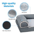 thumbnail image 2 of 40ｘ 24ｘ7in Extra Large Size Dog Bed,  Sofa Couch Bed with Cover, Machine Washable, Dark Grey, 2 of 7