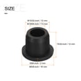 thumbnail image 2 of Unique Bargains Support à Oeillets en Caoutchouc Dia 15/32 Pieds (12 mm) Rond Type T pour Protection de Fil, Lot de 4, 2 of 5