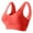 Watermelon Red, variant on felwors Sports Bras for Women High Impact Comfortable Padded Gathering Bra Supportive Push Up Workout Running Yoga Brassiere Dark Purple, S