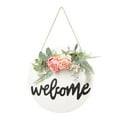 thumbnail image 2 of Xihbxyly Corona de Madera para Puerta, con Eucalipto y Rosas, Ideal para Decorar Puertas de Entrada o Chimeneas, Ideal para Navidad y Halloween, 30 Cm., 2 of 2