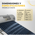 thumbnail image 4 of CALENTADOR SOLAR DE GRAVEDAD 15 TUBOS 180 LTS, 4 of 4