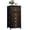 Color 4, variant on Dresser for Bedroom with 4 Storage Drawers Wooden Doors Classic Design Brass Knob Dressers Chest of Drawers Steel Framed Fabric Closet Organizers for Dorm Entryway