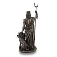thumbnail image 3 of Resin Statues Greek God Of The Underworld Hades Bronze Finished Statue 7.5 X 14.5 X 4.5 Inches Bronze, 3 of 3