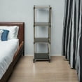 thumbnail image 5 of Korean Black 4-Tier Heavy Duty Stainless steel Storage Shelving Unit, 100lbs/shelf (49"H x 14.9"W x 13.7"D) for Indoor/Outdoor Organization , Modular Rack, Extremely Durabl, 5 of 8