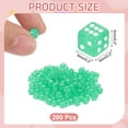 thumbnail image 2 of 200Pack Mini Dice, 5mm/0.2" Acrylic Tiny Six Side Game Dot Square Dice Bulk for Table Board Game Party Activities, Clear Green/White, 2 of 6