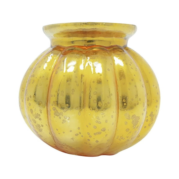 Gold Round Pot Style Antique Glass Tealight Votive Candle Holder Beautiful Evening Wedding Parties Home D?cor Table Decoration or Gift by MystiqueDecors