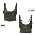 thumbnail image 5 of Lsque Retro Excavator Printed Women'S Sports Bra, Compression, Moisture Wicking, High-Impact Sports Bra For Women,Supportive sports bra-X-Large, 5 of 9