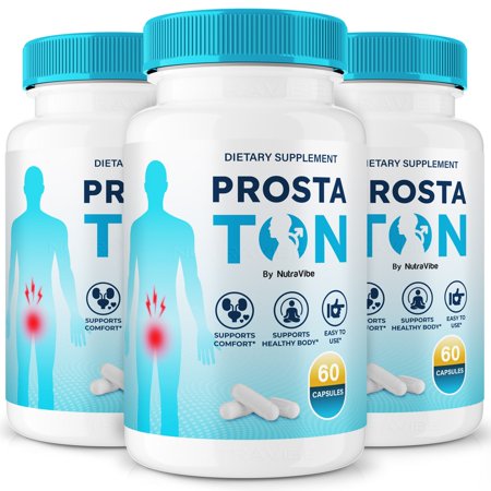 (3 Pack) Prosta Ton Capsules - Official ProstaTon Pills For Prostate Heath, All Natural Formula To Support Control, Energy & Overall Well-Being, Review (180 Capsules)