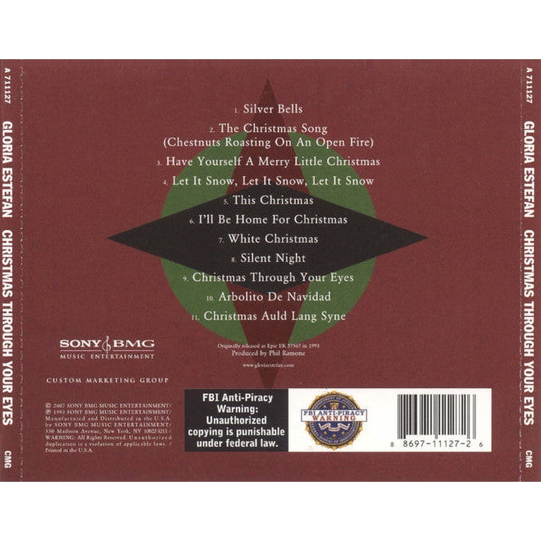 Christmas Through Your Eyes(国内盤) Sbme Special MKTS., Gloria Estefan Christmas Through Your Eyes CD