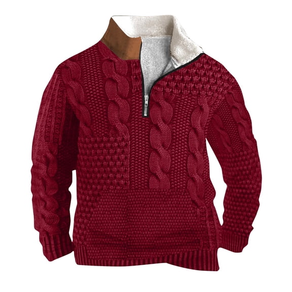 XYAIYT Big and Tall Pullovers for Mens Textured Fashion Fleece Sweatshirts with Pockets Long Sleeve Warm Top