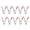 6 inches red, variant on 10Pack Professional Nylons Spring Clamps Durability Nylons Tool For Carpentry Camping Flower Arrangements