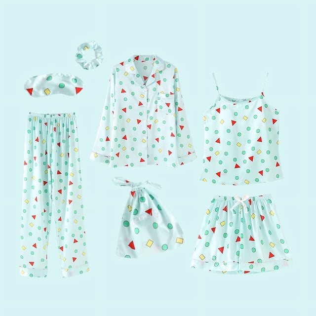 Pijamas de mujer de manga larga, pantalones cortos, tirantes, de seda a rayas, ropa de casa, pijamas