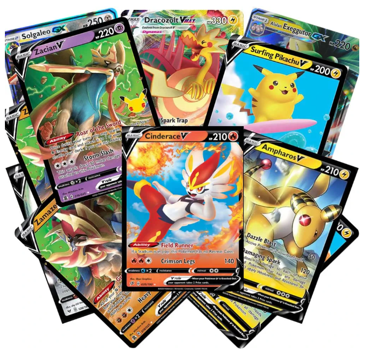 Pokemon Cards 50 Card Assorted Bulk Lot with Guaranteed V Ultra Rare