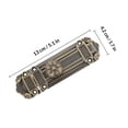 thumbnail image 2 of HONMEET 15x4.2x4cm Rectangular Zinc Alloy Vintage Slide Bolt Lock for Garage Sliding Doors 1Pc, 2 of 5