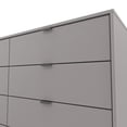 thumbnail image 4 of Kappesberg Hanford Modern 6-Drawer Dresser – Functionality and Style for Your Bedroom, for Adults and Teens - Gray, 4 of 10