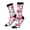 3 Black, variant on Flamingo Print Adult Socks for Men & Women,Calf Socks, Ankle Socks,Boots Socks,Breathable Casual Sock,Unisex Crew Socks