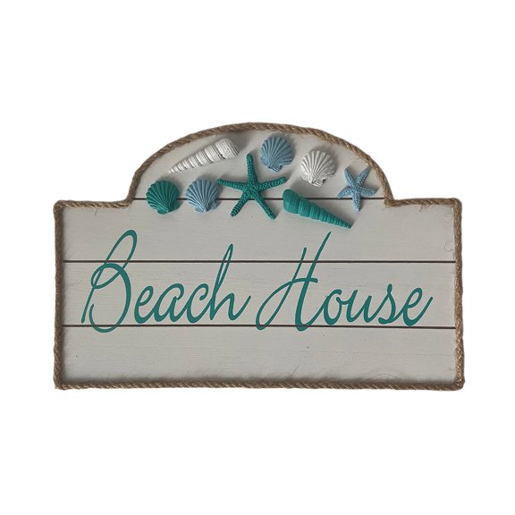 Rivers Edge Products Wall Hanging Wood Sign Rustic Wall Decor Living Room, Cool Room Decor, Rustic Home Decor, Wall Art Painting, 12 Inches by 8 Inches, Beach Rules