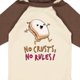 thumbnail image 4 of Inktastic No Crusts, No Rules- silly PB&J sandwich on the loose Boys or Girls Long Sleeve Baby Bodysuit, 4 of 5