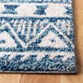 thumbnail image 3 of SAFAVIEH Tunisia Donald Geometric Runner Rug, Navy/Ivory, 2' x 8', 3 of 7