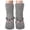 Gray, variant on Warm Thick Knee High Socks for Women - Plush Fuzzy Sleeping Socks, Cozy Floor Slipper Socks with Soft Lining, Winter Home Lounge Boot Socks for Cold Weather Indoor Wear Gray