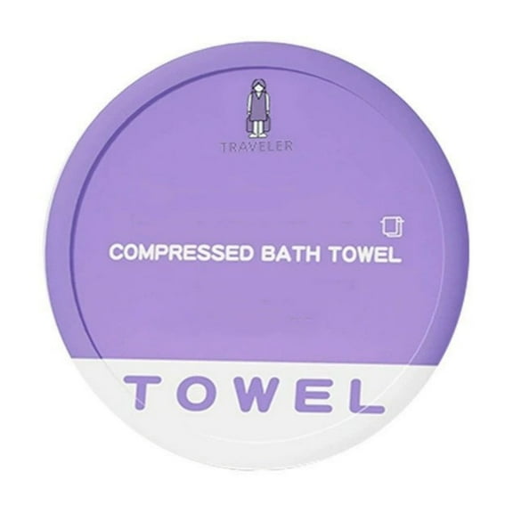 Amacok Travel Compressed Bath Towel, Portable Compressed Bath Towel, 55 * 28In Disposable Cotton Bath Towels, Compressed Towel Tablets Reusable for Hotel Travel Camping