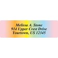 thumbnail image 3 of Cascading Rainbow Rolled Personalized Name Address Labels Without Elegant Dispenser - Roll of 500, 3 of 4