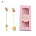 thumbnail image 1 of 2Pcs Christmas Spoon Fork Elk Christmas Tree Tableware Coffee Spoon Tea Spoon, 1 of 6
