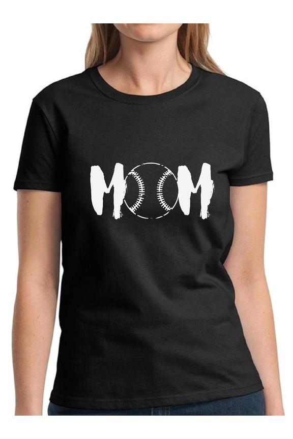 Baseball Mom S M L XL 2XL 3XL Shirts for Women Sport Print - Mother's Day Gift Graphic Tee
