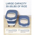 thumbnail image 2 of Recipiente de almacenamiento de arroz DDMOMMY de 9 a 14 kg con ruedas y tapa de 35 L, 2 of 7