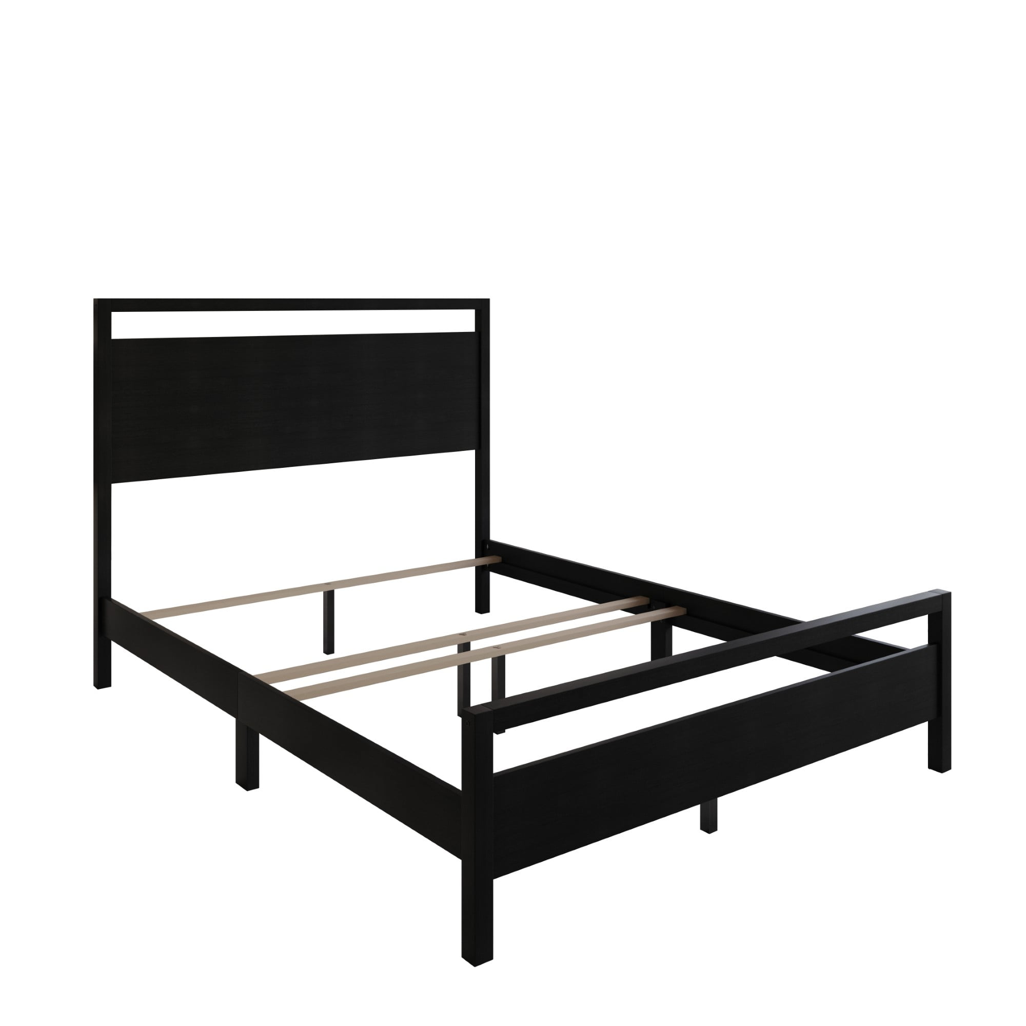 Ontario Panel Bed for Adult, Clean and Chic Modern Bed Frame, Perfect for Cozy Setups, Neutral Homes & Simple Interior Styles, Box Spring Required
