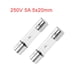 thumbnail image 5 of Uxcell 0.2'' x 0.79'' 5A 250V Fusibles de cartucho automotriz de reemplazo de vidrio tono plateado 20pcs, 5 of 5