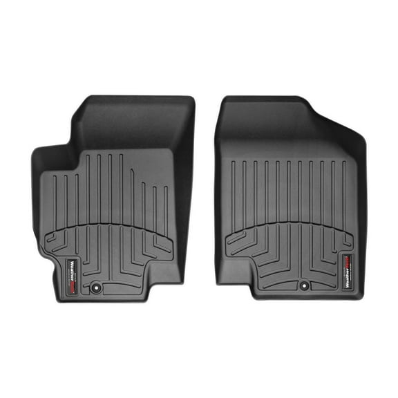 WeatherTech Custom Fit FloorLiners compatible with 2006-2009 Hyundai Accent - 1st Row (Driver & Passenger), Black