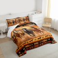 thumbnail image 3 of Homewish Galloping Horse Bedding Comforter Set 2pcs for Kids Children Teens,Western Farmhouse Animal Twin Comforter Sets Microfiber,Bohemian Tribal Aztec Breathable Bedding Set, 3 of 8
