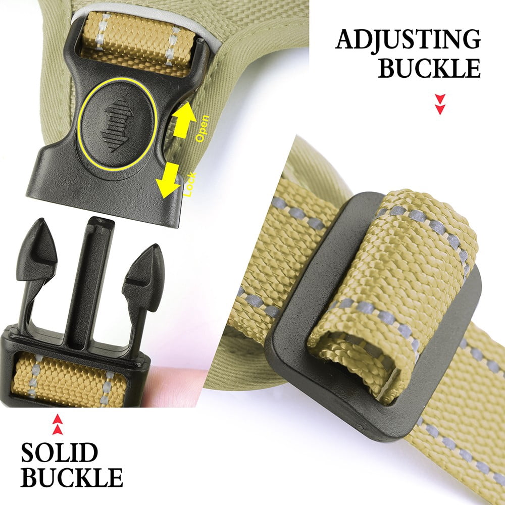 Pet Artist Escape Proof Dog Harness Reflective Adjustable Soft Padded Pet Vest With Comfort Handle