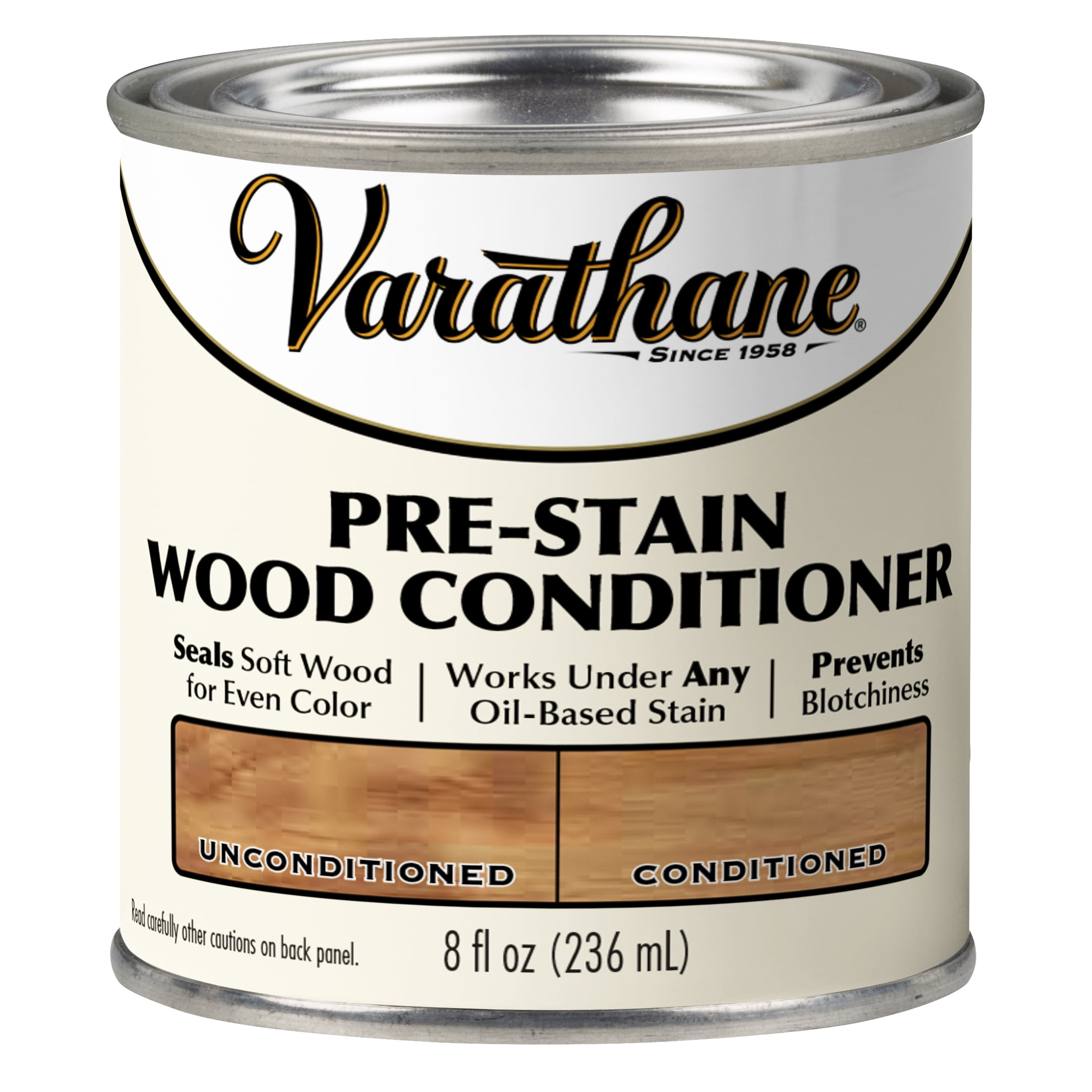 4 Pack, Clear, Low VOC, Varathane Pre-Stain Wood Conditioner-354240, Half Pint