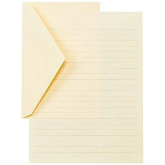 Crane & Co. Ruled Ecruwhite Half Sheets (CH3386)