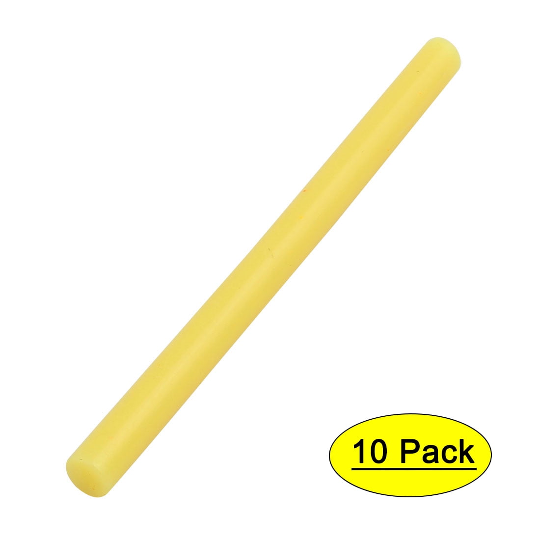 10pcs 7mmx100mm Economy Hot Melt Glue Sticks Yellow for DIY Small Craft Projects