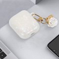 thumbnail image 5 of Compatible with Airpods Case Cover with Keychain Cute Shell Pearl Design Women Girls Soft Protective Case Glitter Bling Airpod Cases Replacement for Apple Airpods 2 1 (Iridescent), 5 of 5