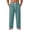 EY51- Turquoise, variant on Domzle Men's Lightweight Pajama Pants Soft Lounge Sleep Joggers Adjustable Drawstring & Pockets All-Season Sleepwear Orange S