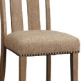 thumbnail image 3 of Benjara BM227701 Chaise d'Appoint en Bois avec Assise Rembourrée - Lot de 2, 3 of 5