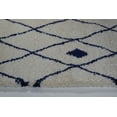 thumbnail image 3 of Ladole Rugs Trellis-Dots Pattern Soft Durable Innovatie Area Rug Carpet in Ivory-Navy Blue, 3 of 4