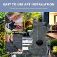 thumbnail image 6 of Modern Outdoor Water Fountain with LED Lights and Bird Design, 5-Tier Resin Garden Feature for  Deck, 6 of 6