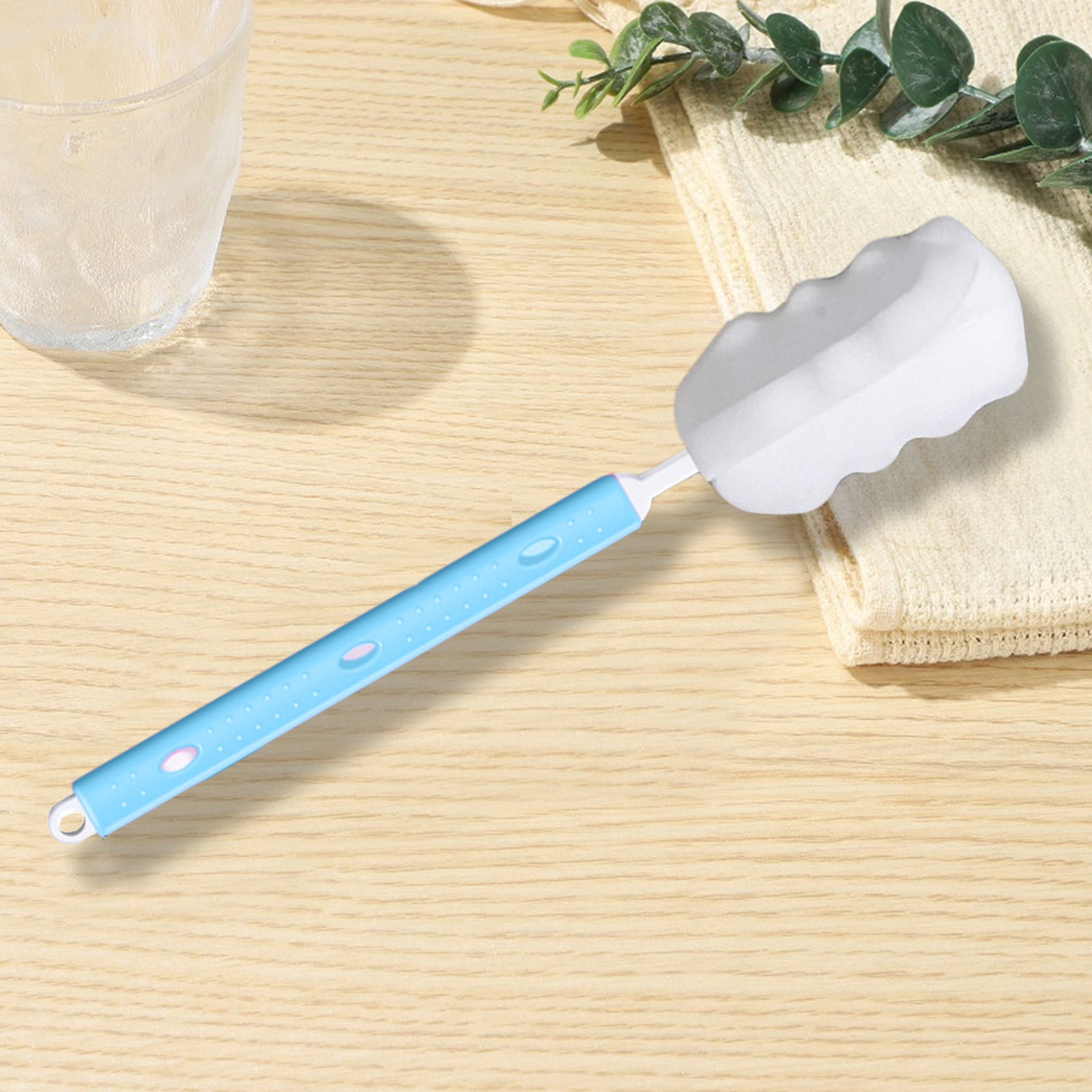 QAZbgdl Extended Handle Water Bottle Cleaning Brush | Flexible Scrubber for Tall Bottles & Travel Mugs | Kitchen & Home Use for Mugs, Tumblers, & Pitchers