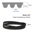 thumbnail image 2 of 4 Packs 2GT Timing Belt Closed Loop Rubber Belts 616-2GT-6, 6mm Width x 616mm Length, 3D Printer Timing Belt, 2 of 6