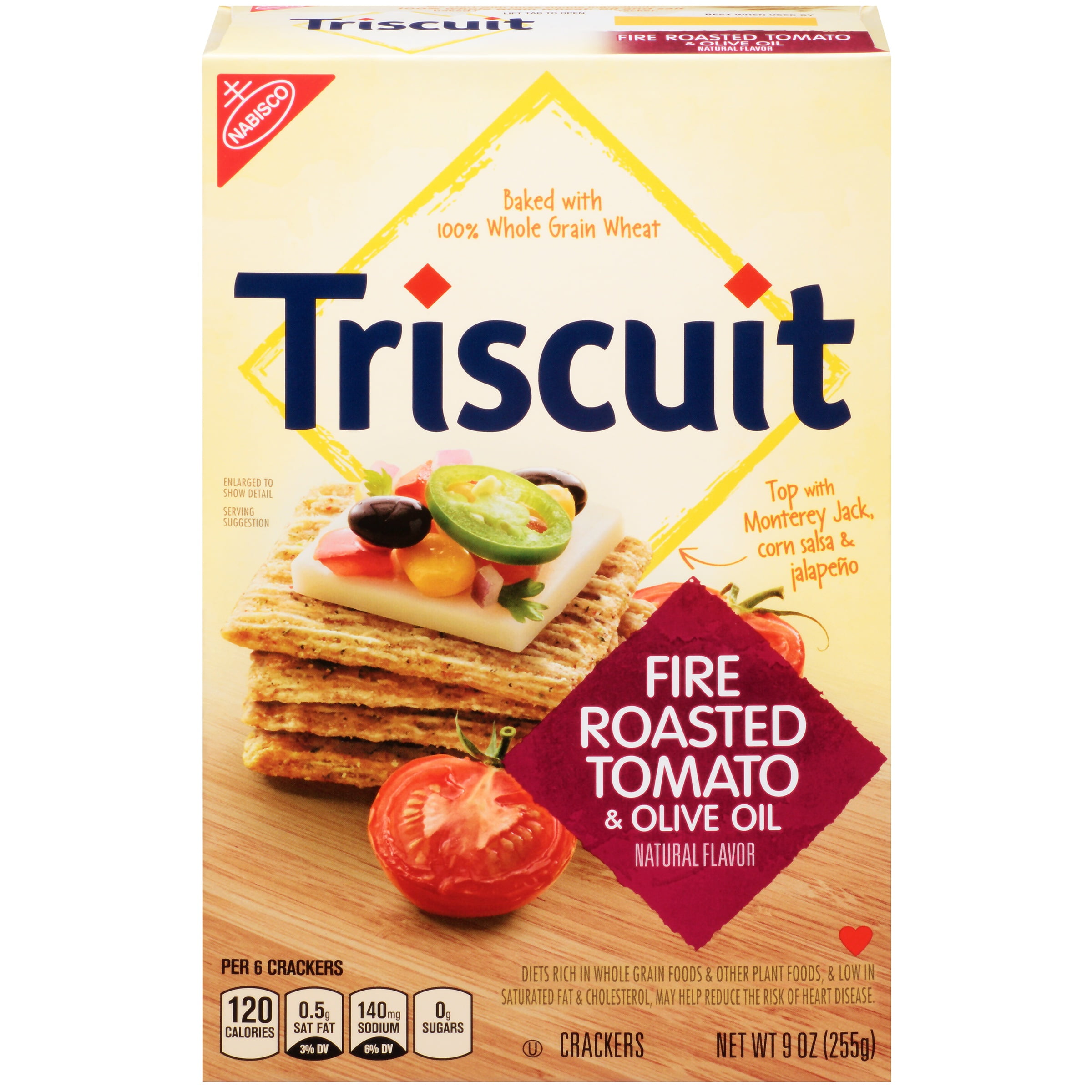 Nabisco Triscuit Fire Roasted Tomato & Olive Oil Crackers, 9 Oz.